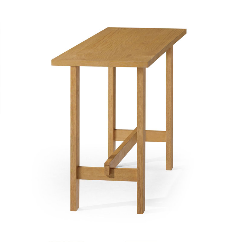 Hera Natural Finish Solid Wood Console Table
