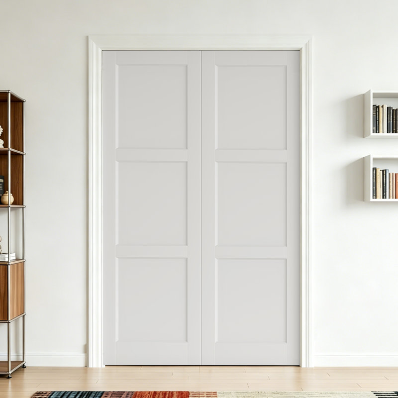 Portes intérieures Prehung Shaker, 56 po x 80 po