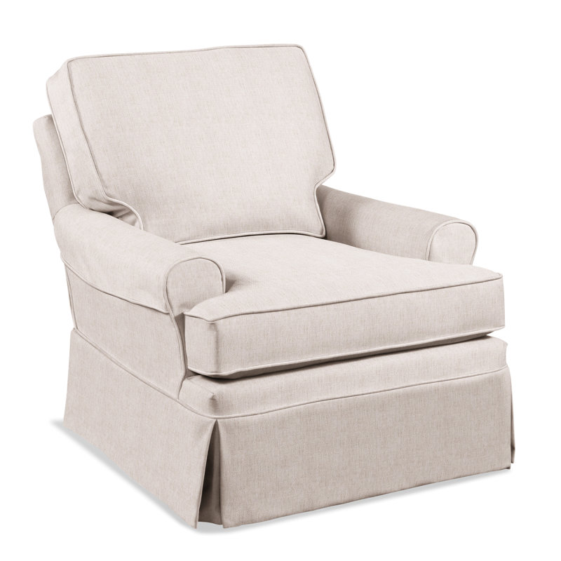 Belmont Boucle Cotton Armchair, White Sugar Performance; 0863-91