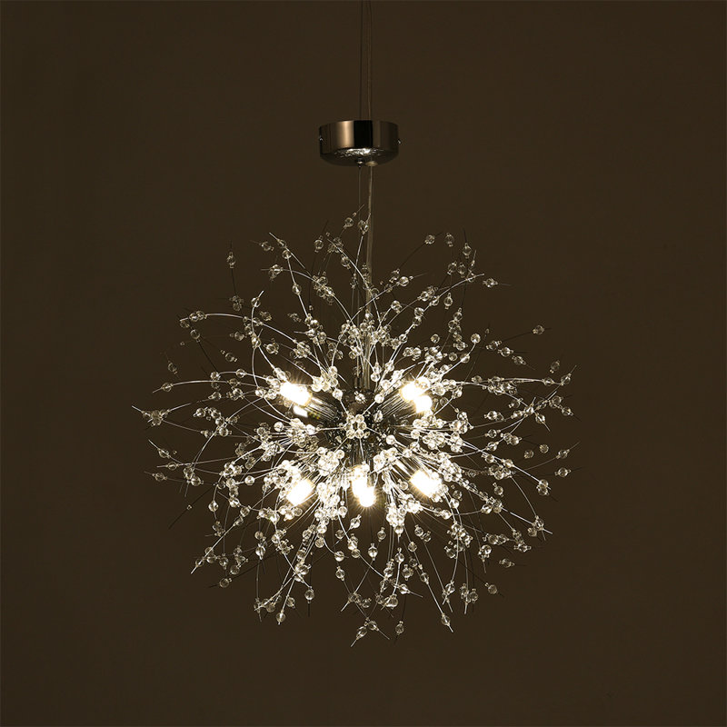 Gerster 8-Light Sputnik Crystal Chandelier Novelty Ceiling Light