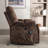 Microfiber/Microsuede and Wood Frame Power Lift Recliner with Heated Massage -1892426920