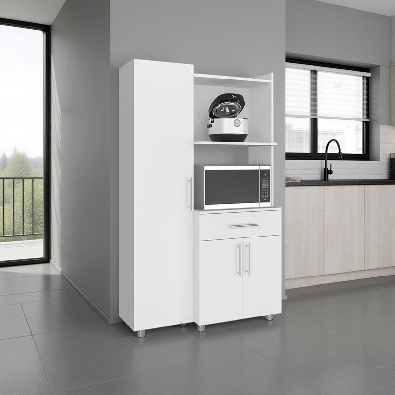 Armoire de cuisine et micro-onde complète Pantress