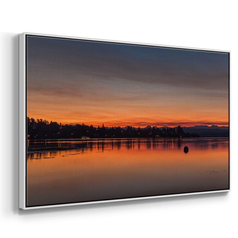 «Blaze of Glory», reproduction d'un seul cadre photo sur toile, Cadre blanc, H 25 po x l 17 po x P 2 po