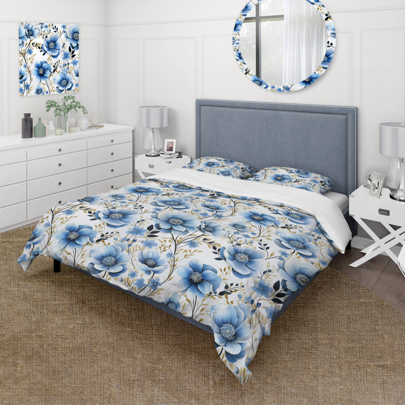 Ensemble de housse de couette Watercolor Whimsy, Housse de couette pour très grand lit et 2 très