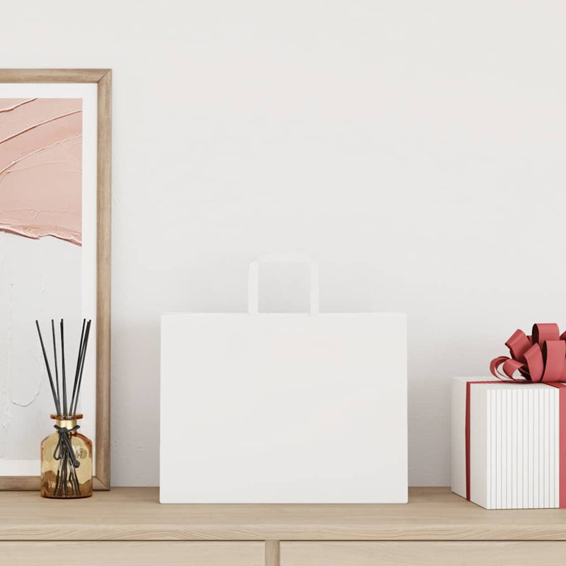 Caiyden Gift Wrap Storage, 25cm H x 32cm W x 17cm D, White