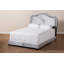 Lit tapissier capitonné standard à profil bas Kymbre-1474967373