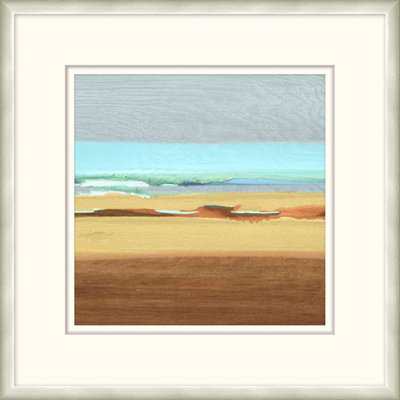 Blue Horizon 5 - Peinture encadrée sur papier