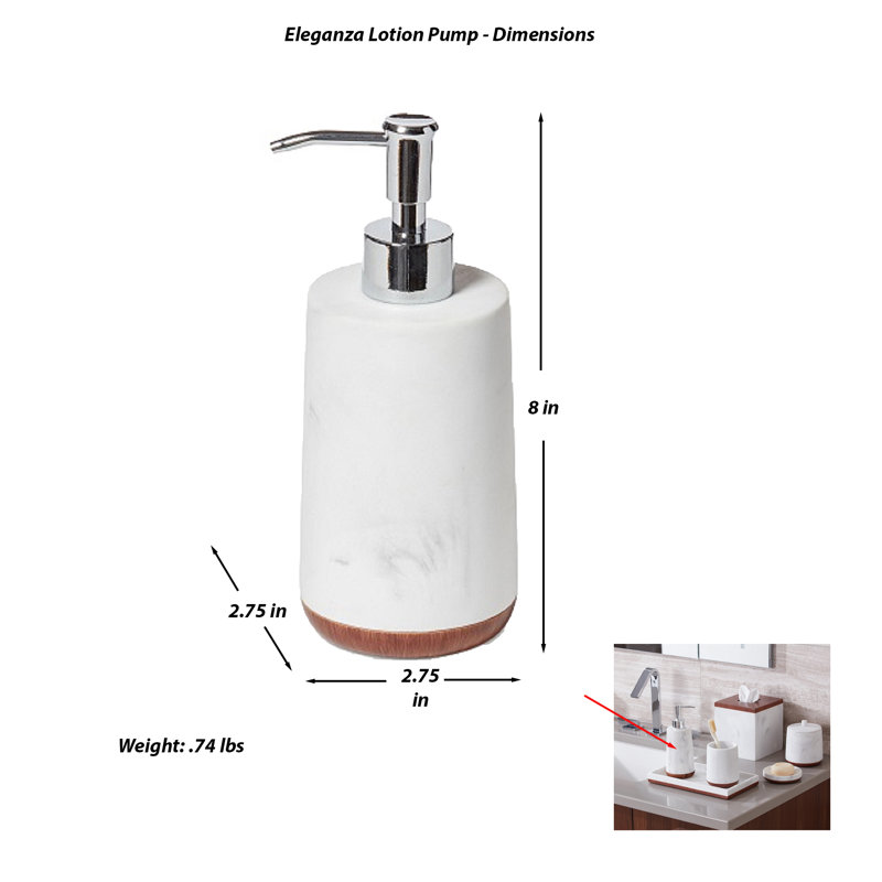Distributeur de lotion Eleganza Roselli Trading Company®