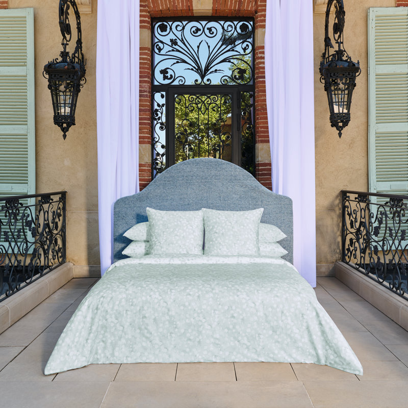 Rosée sauge Euro sham, Green; White, Rosée sauge, Boudoir