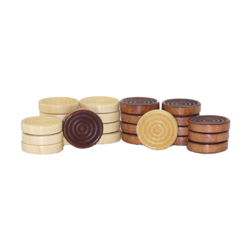 WorldWise Imports 2 Player Checkers, 2" H x 3.5" W x 4.25" L