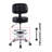 Backed Adjustable Height Ergonomic Lab Stool with Footring Wheels-1283728983