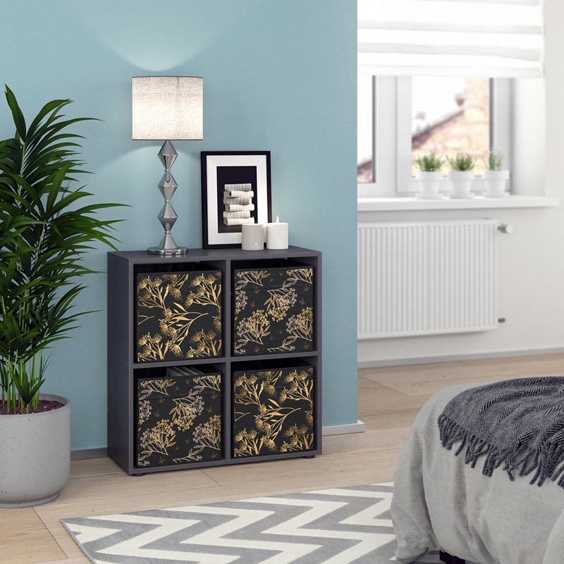 Runell 72.6 cm H x 72 cm W Bookcase