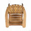 Chaise berçante en bois d'acacia