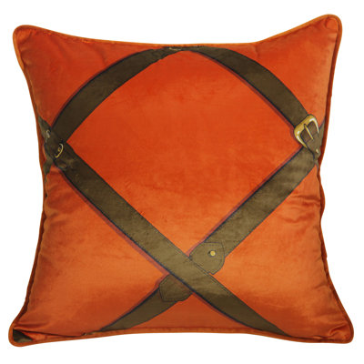 Fringed Velvet Reversible Pillow Cover