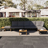 Patio Conversation Set With Ottoman