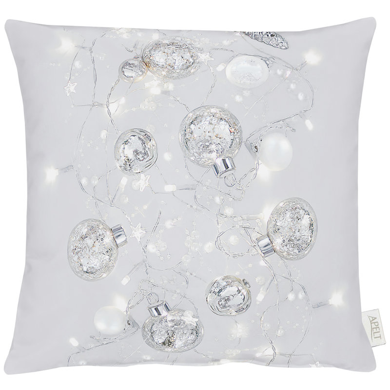 Square Throw Cushion, White