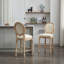 Ensemble de 2 tabourets de bar en bois massif avec tabourets de bar en bois massif-678519867