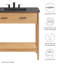 Meuble-lavabo simple 36 po avec plateau en céramique Modway Zaire-94387499-94387500