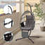 Fauteuil à œufs suspendu avec support et repose-pieds amovible, chaise hamac pour patio, chambre à coucher-2144453335
