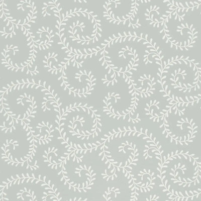 Leafy Scroll Wallpaper