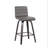 26” Faux Leather Wooden Swivel Bar Stool-938061279