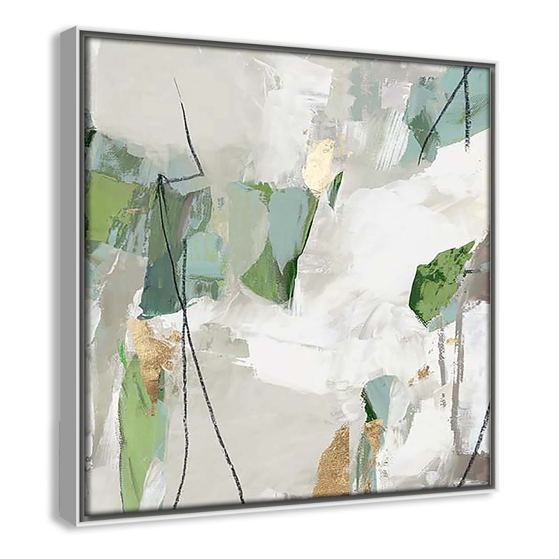 Enchanted Emerald I by Tom Reeves Print, White Floater Framed, 13.5" H x 13.5" W x 2" D