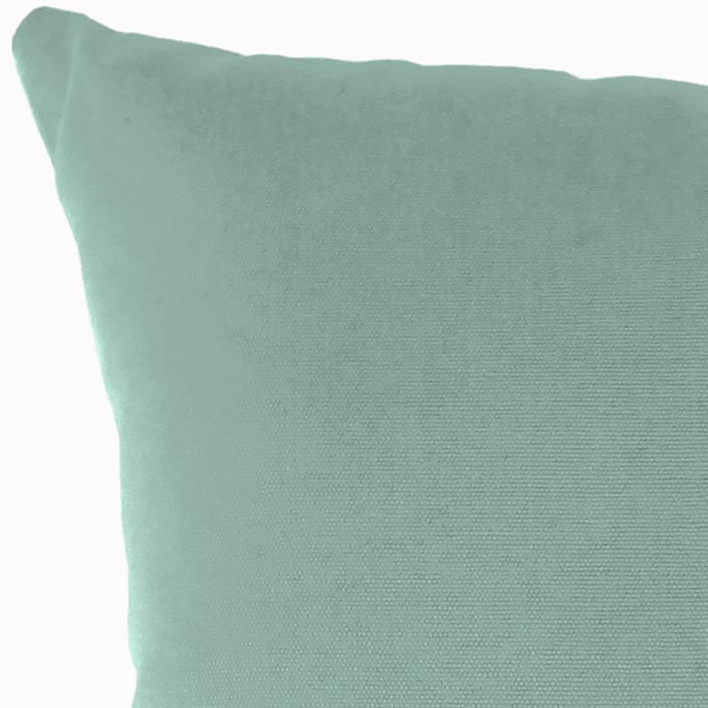 Sunbrella Outdoor Throw Pillow, Canvas Spa Sunbrella® Canvas, 16" H x 16" W