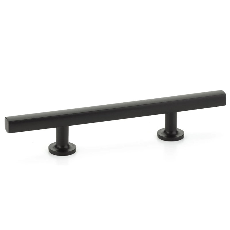 Poignée longue 3 1/2 po Emtek Freestone, 6", Dos plat