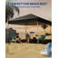 FXSGER 240cm W x 240cm D Polycarbonate Cover Retractable Patio Awning-128907817
