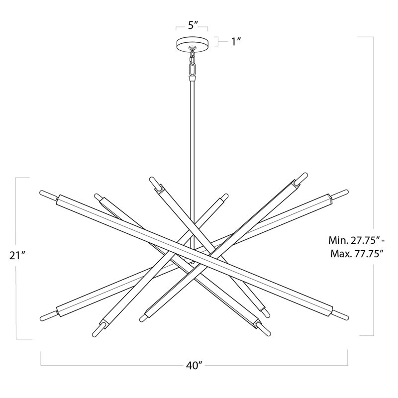 Viper Chandelier, Oil Rubbed Bronze