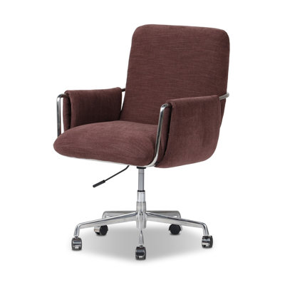 Sherman Lowback Desk Chair-Laughlin Plum by Hokku Designs