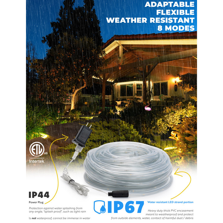 150ft 8-Mode Waterproof LED Rope Light The Holiday Aisle