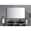 Miroir de salle de bain 60 po x 36 po à DEL avec rétroéclairage, brouillard mural, mémoire, grand réglable, incassable, à intensité variable, encadré réglable