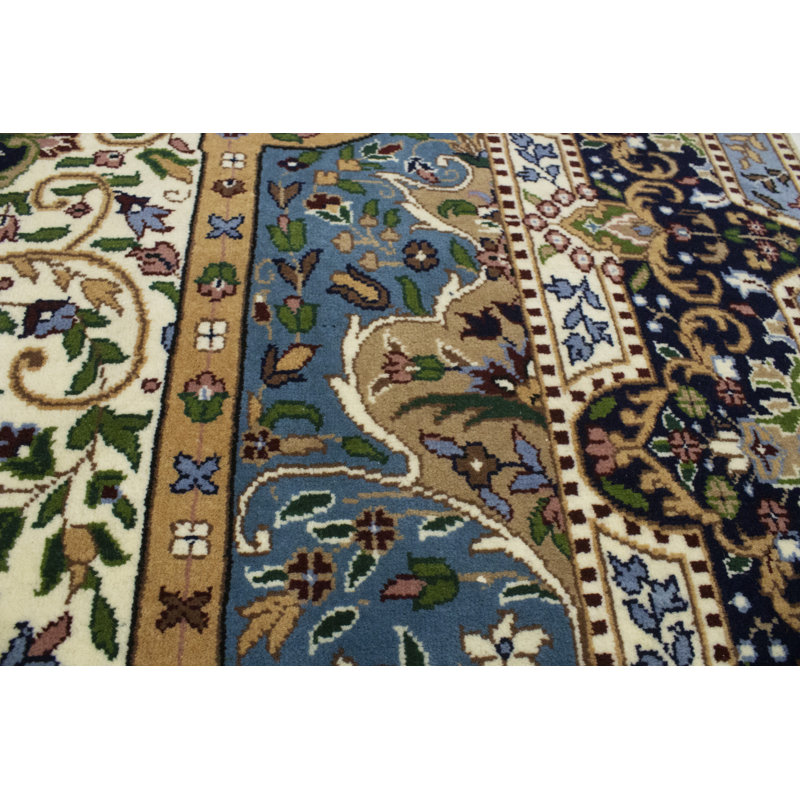 Tapis bleu / vert / jaune