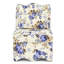 Chaise de salle à manger en flanelle bleue, tissu doux et délicat, non, chaise à coussin de taille assortie en bleu, pour une expérience douillette