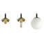 Glass Semi Flush Mount