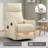 Heat Massage Manual Recliner Chair With Rocker And Swivel-2128909803