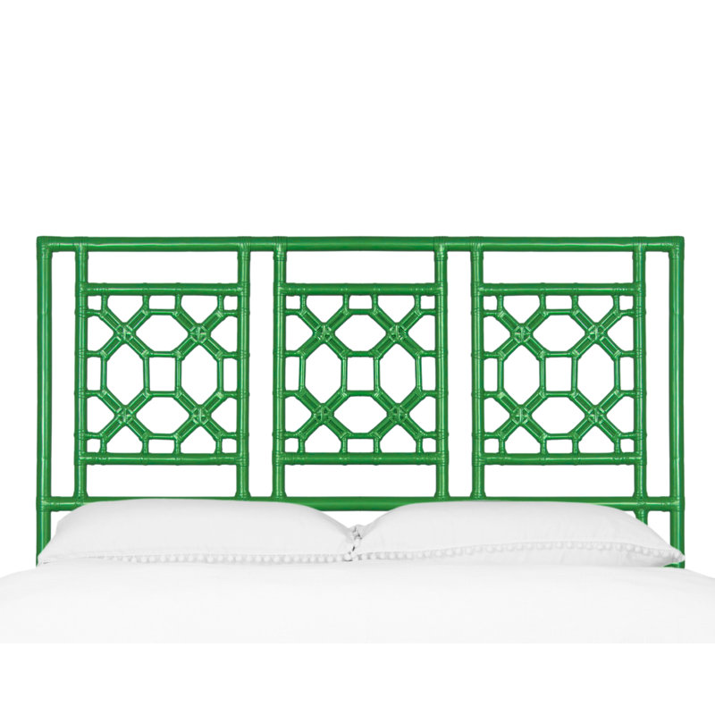 Lattice Back Standard Bed, Full, Bright Green