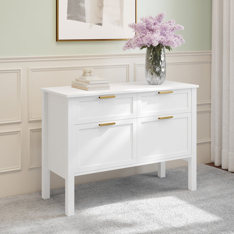 Martha Stewart Hutton Shaker Style Home Office Lateral File Cabinet