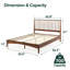 Rashay Mid-Century Modern Solid Wood Spindle Platform Bed-59362488