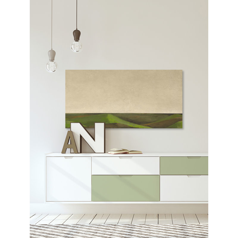 Flat Horizon by Parvez Taj - Wrapped Canvas Painting, 30cm H x 61cm W x 3.81cm D