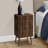 Accent Table, End, Side Table, Small, Storage, Lamp, Walnut Laminate, Modern