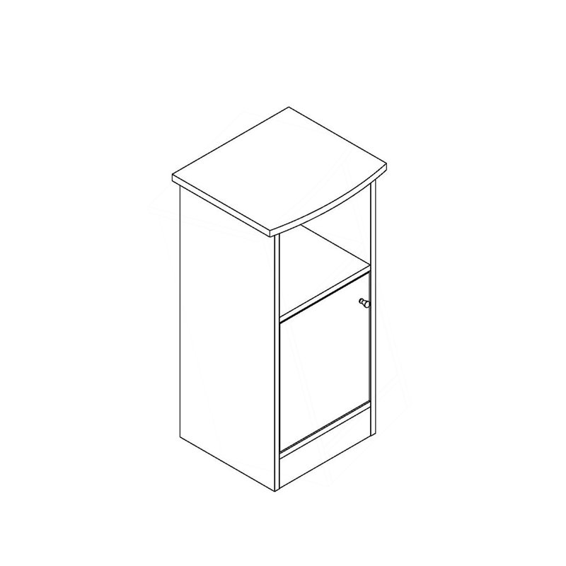 Versatile Chairside Table With Storage And Shelf, A Practical And Stylish Addition To Any Room.