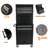 2 In 1 Detachable Tool Cabinet With 6 Drawers And Black Surface Finish Metal 6 Chest 4 Feature For Garage Use-916741625
