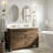  Tilting Oval Bathroom Vanity Wall Mirror | Adjustable Pivot Stainless Steel Frame-464012390-456550320