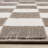 Marshay Cream Brown Checkered Indoor Living Room Rug-1529045071