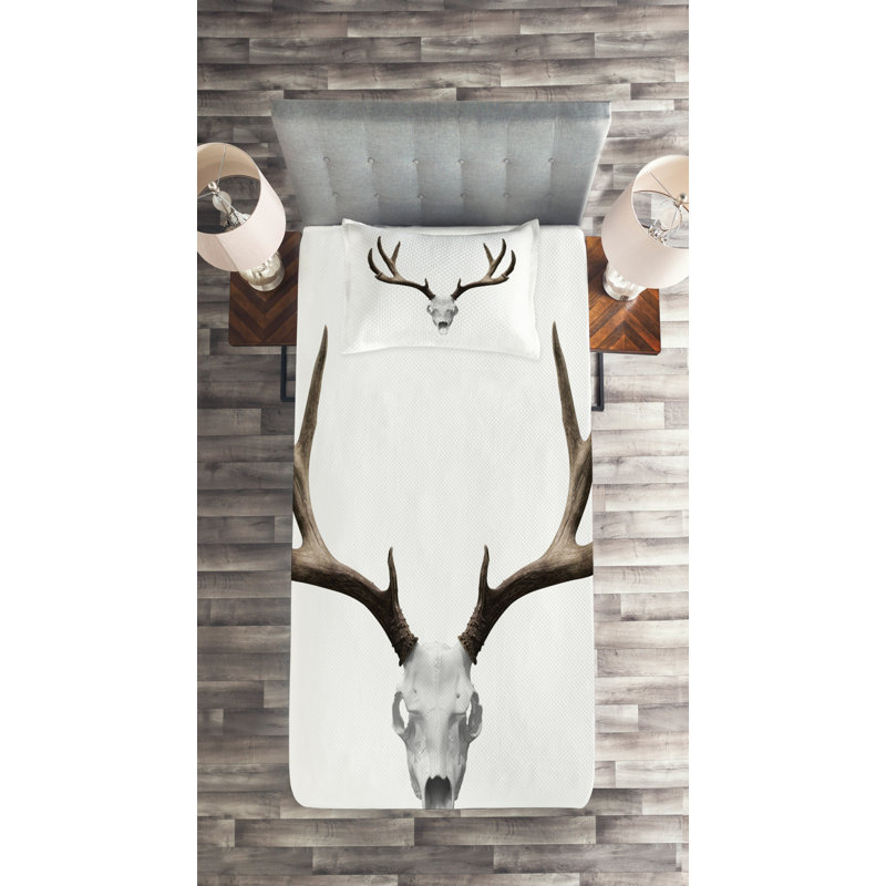 Rustic Coverlet, Twin Bedspread + 1 Sham
