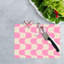 Modern Abstract Geometric Pattern Pink Cutting Board in Tempered Glass with a Glass Backing for Enhanced Durability-114446518