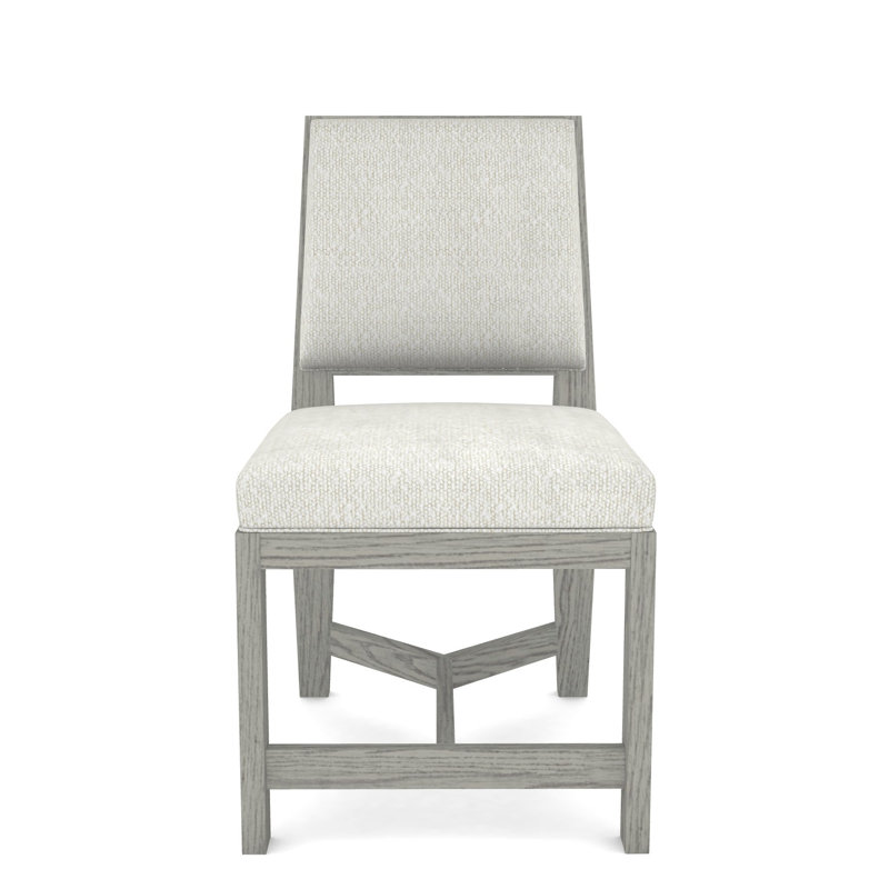 Thom Filicia Home Upholstered Back Side Chair, Dove Gray, Kenworth Pearl
