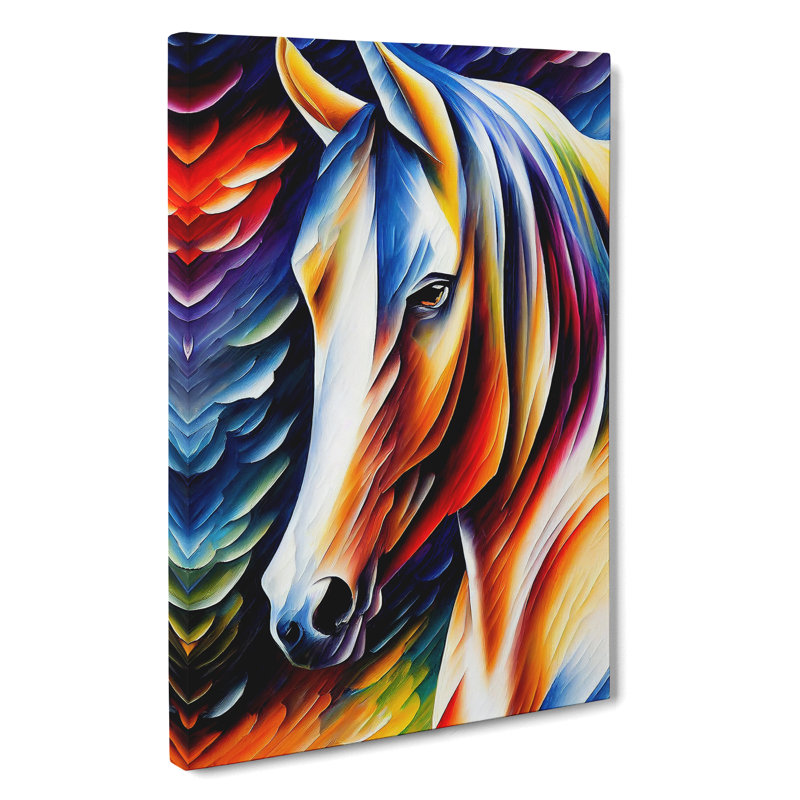 Horse Portrait No.2 - Wrapped Canvas, 50cm H x 35cm W x 3cm D